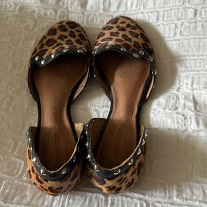 These shoes are lovely! Made in Brazil small scratch on rt but gently used